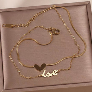 Super fashion LOVE Anklets in Gold💃