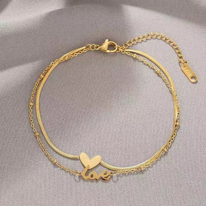 Super fashion LOVE Anklets in Gold💃
