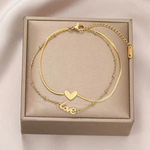 Super fashion LOVE Anklets in Gold💃