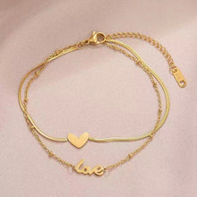 Load image into Gallery viewer, Super fashion LOVE Anklets in Gold💃
