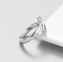 Load image into Gallery viewer, STERLING SILVER HUG RING

