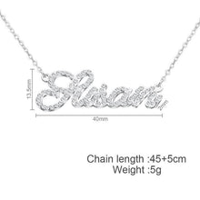 Load image into Gallery viewer, Mother&#39;s Day Gift Personalized Shiny Diamond Name Necklace
