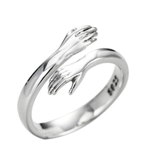 Load image into Gallery viewer, STERLING SILVER HUG RING
