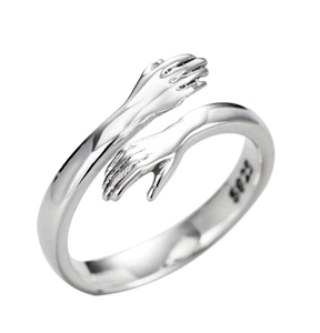 STERLING SILVER HUG RING