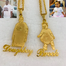 Load image into Gallery viewer, Custom Personal  Photo Name Necklace
