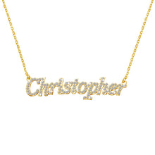 Load image into Gallery viewer, Mother&#39;s Day Gift Personalized Shiny Diamond Name Necklace
