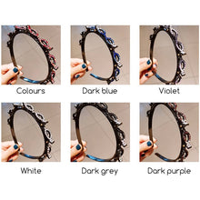 Load image into Gallery viewer, Braided Hair Band Rhinestone Clip
