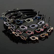 Load image into Gallery viewer, Braided Hair Band Rhinestone Clip

