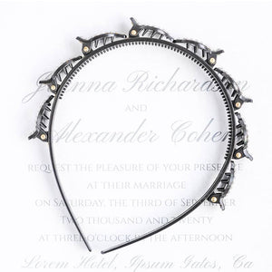 Braided Hair Band Rhinestone Clip