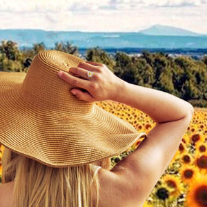 I Would Change The World For My Daughter Sunflower Ring