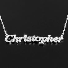 Load image into Gallery viewer, Muttertagsgeschenk personalisierte glänzende Diamant-Namenshalskette
