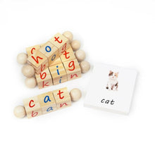 Load image into Gallery viewer, Montessori Alphabet Wooden Phonetic Reading Blocks
