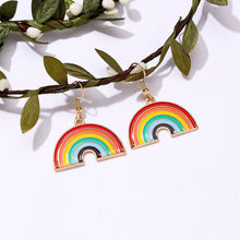 Load image into Gallery viewer, Rainbow Pendant Earrings
