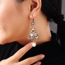 Load image into Gallery viewer, Beetle Drop Insect Earrings

