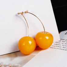 Load image into Gallery viewer, Celia Yellow Cherry Earrings
