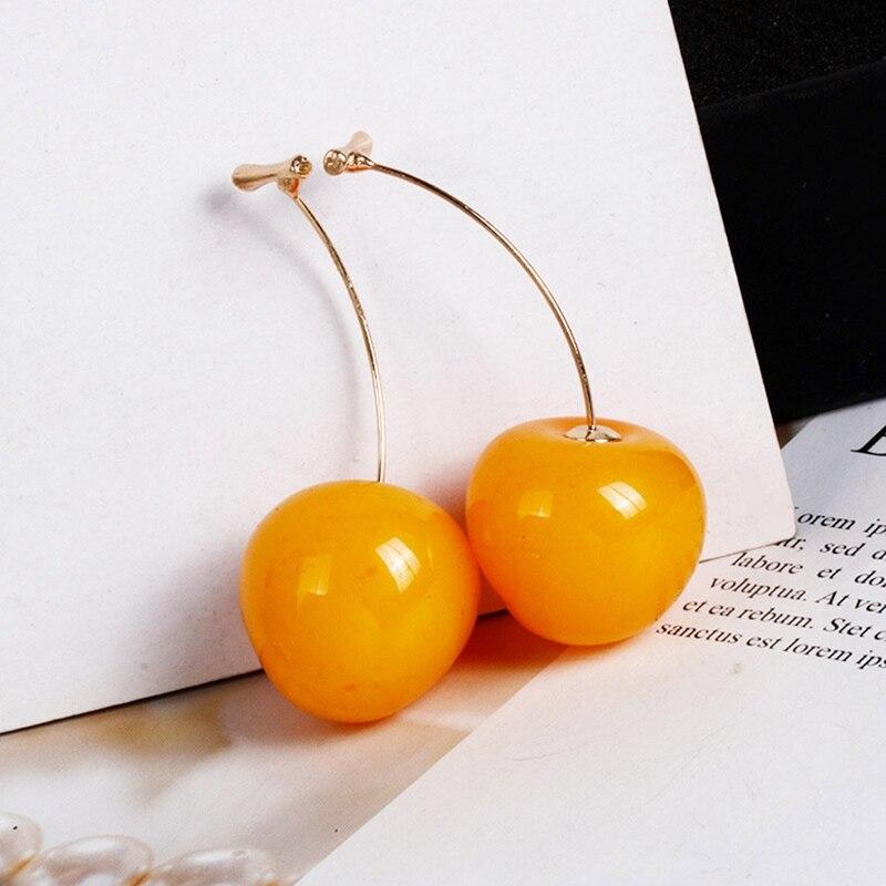 Celia Yellow Cherry Earrings