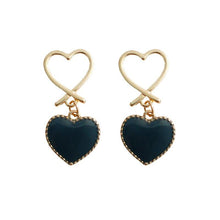 Load image into Gallery viewer, Gold Heart Earrings
