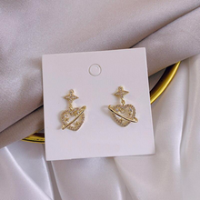 Load image into Gallery viewer, Heart-Shaped Planet Earrings
