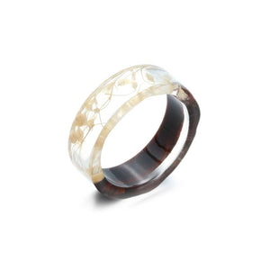 Wild Flower Wood Ring