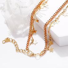 Load image into Gallery viewer, Evil Eye &amp; Star Necklace Set
