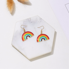 Load image into Gallery viewer, Rainbow Pendant Earrings
