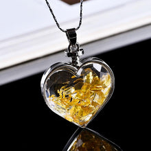 Load image into Gallery viewer, Natural Crystal Heart Necklace
