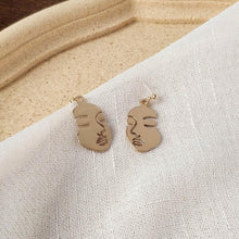Load image into Gallery viewer, Abstract Face Earrings

