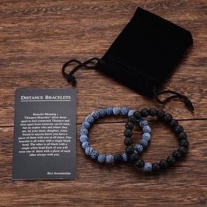 Natural Stone Distance Bracelets