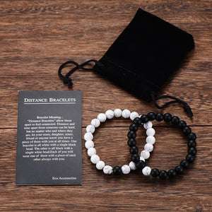 Natural Stone Distance Bracelets