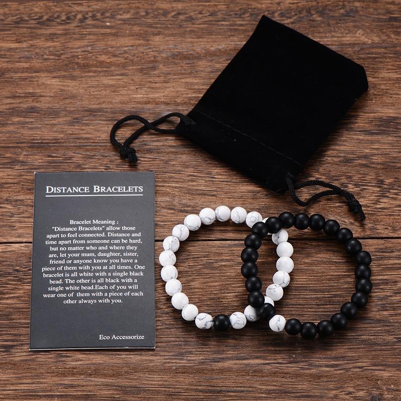 Natural Stone Distance Bracelets