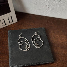 Load image into Gallery viewer, Abstract Face Earrings
