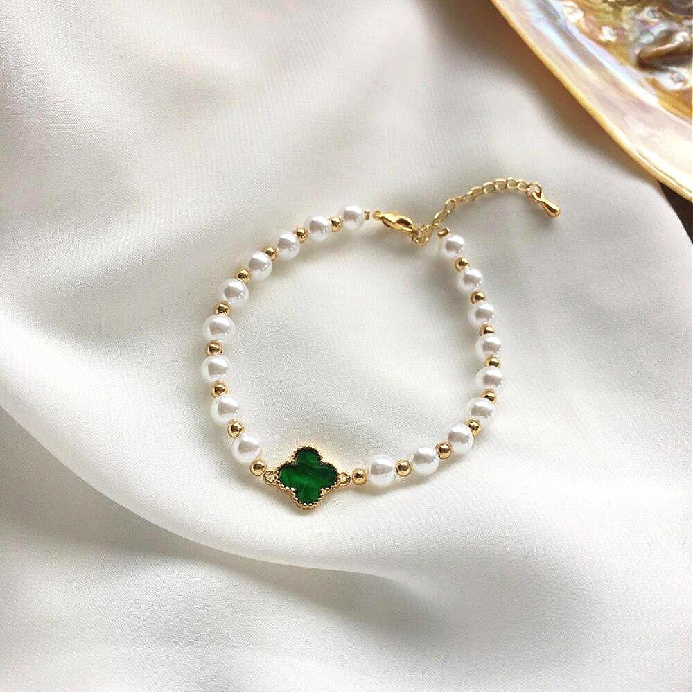 Clover & Pearl Bracelet