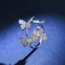 Load image into Gallery viewer, Luxury Crystal Butterfly Ring
