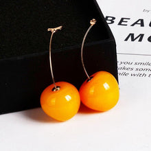 Load image into Gallery viewer, Celia Yellow Cherry Earrings
