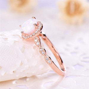Rose Gold Opal Ring