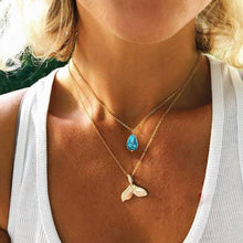 Load image into Gallery viewer, Multi-Layered Mermaid Tail Necklace
