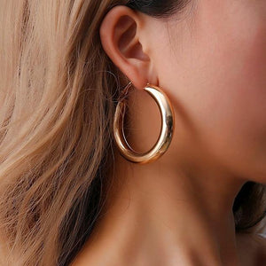Thick Hoop Earrings