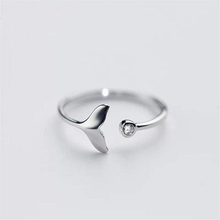 Load image into Gallery viewer, Whale Tail Sterling Silver Ring
