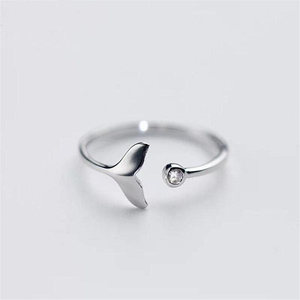 Whale Tail Sterling Silver Ring