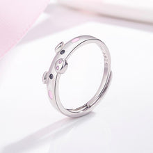 Load image into Gallery viewer, Lucky Pig Silver Ring
