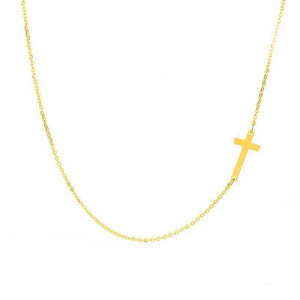 Asymmetrical Cross Necklace