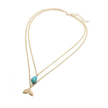Load image into Gallery viewer, Multi-Layered Mermaid Tail Necklace
