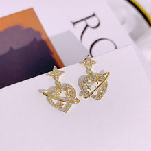 Load image into Gallery viewer, Heart-Shaped Planet Earrings
