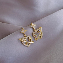 Load image into Gallery viewer, Heart-Shaped Planet Earrings
