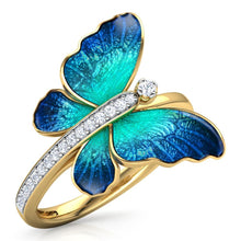 Load image into Gallery viewer, Butterfly Crystal Ring
