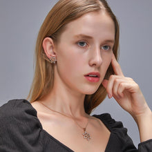 Load image into Gallery viewer, Crystal Snowflake Necklace &amp; Earrings Set
