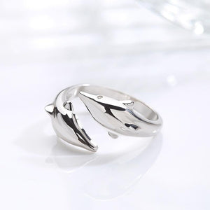 Dolphin Sterling Silver Ring