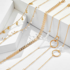 Layered Gold Bracelet Set