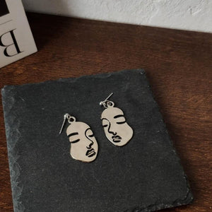 Abstract Face Earrings