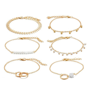 Layered Gold Bracelet Set